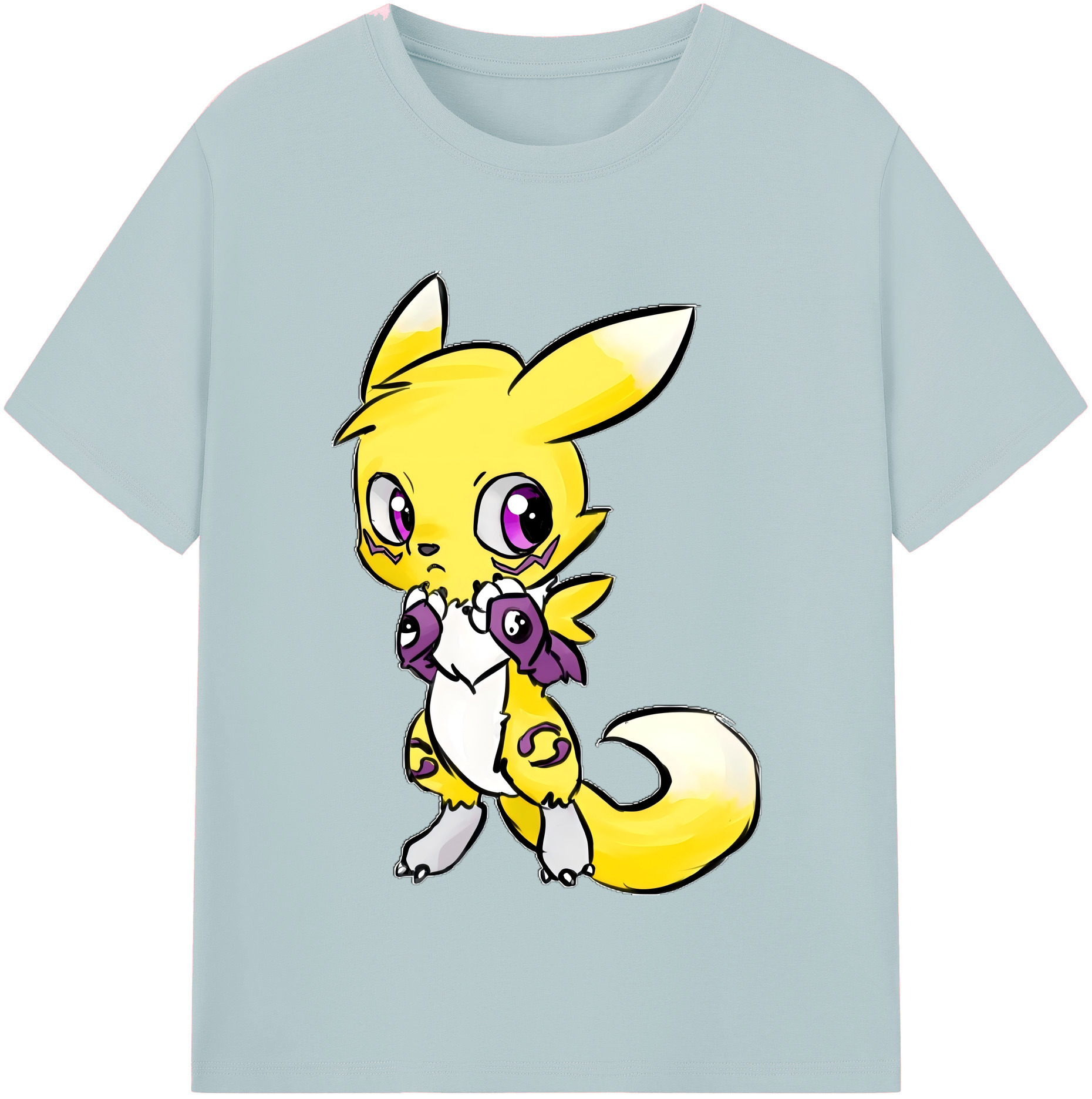 （画像用） Digimon デジタルモンスター/デジモン 綿100％半袖Tシャツ（フロントプリント）